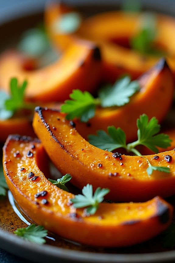 roasted pumpkin with spices