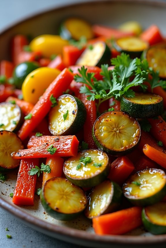 roasted vegetables with hogao