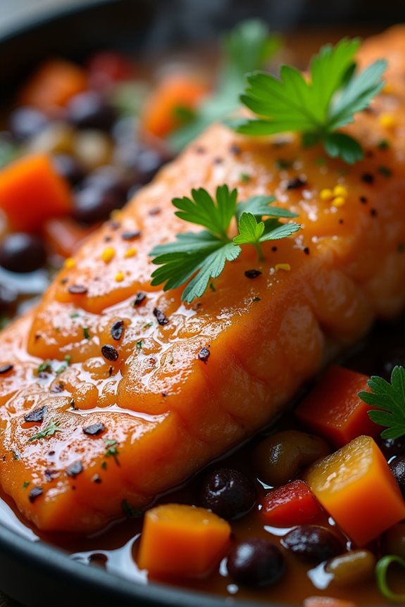 salmon infused brazilian stew