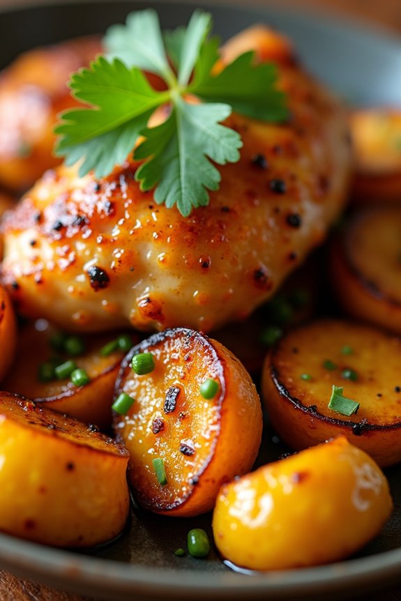 saut ed chicken with plantains