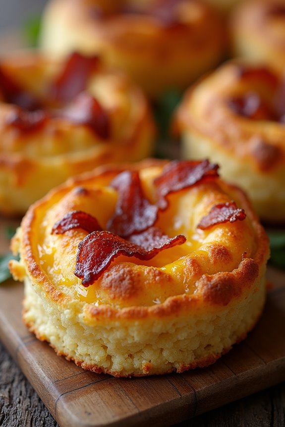 savory bacon cheese snacks