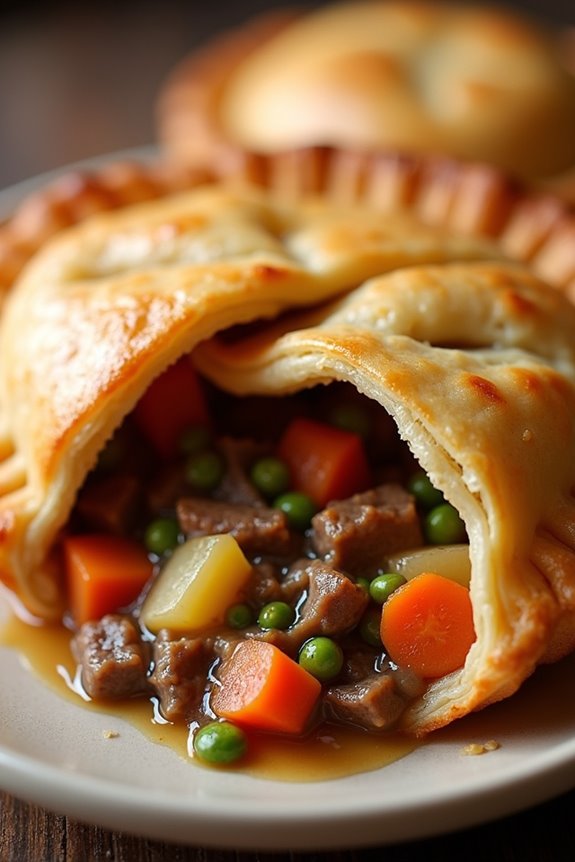 savory beef in pastry