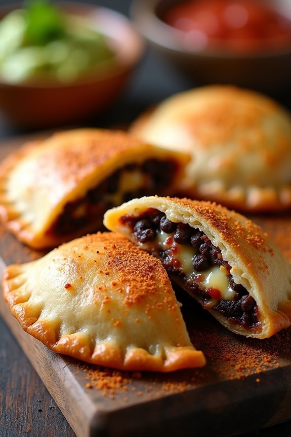 savory black bean empanadas