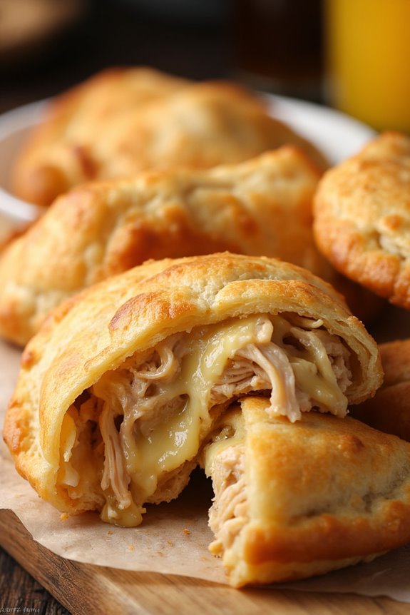 savory chicken and cheese empanadas