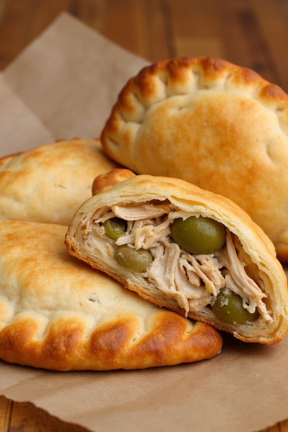 savory chicken olive empanadas