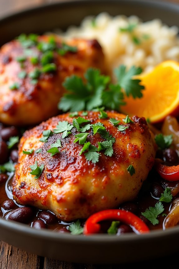 savory chicken thigh stew