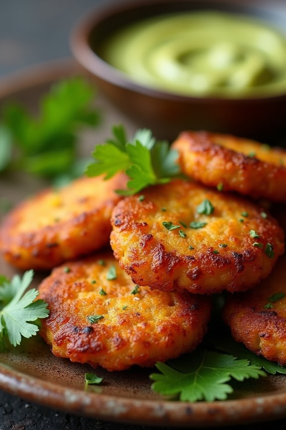 savory chickpea fritters recipe