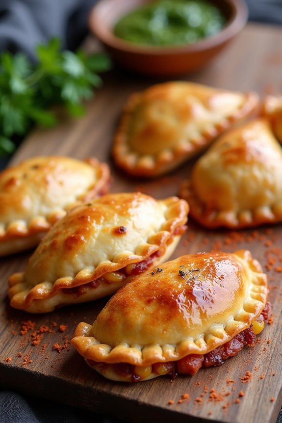savory chorizo potato pastries