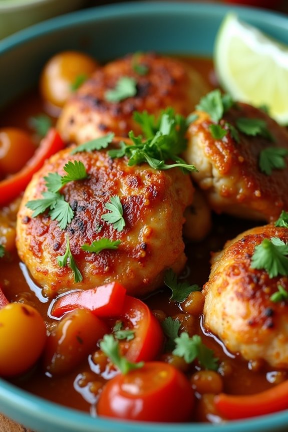 savory colombian stewed chicken