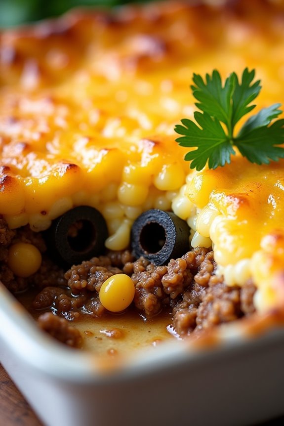 savory corn beef pie