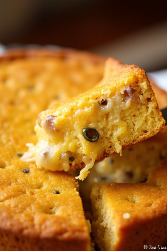 savory cornbread with cheese