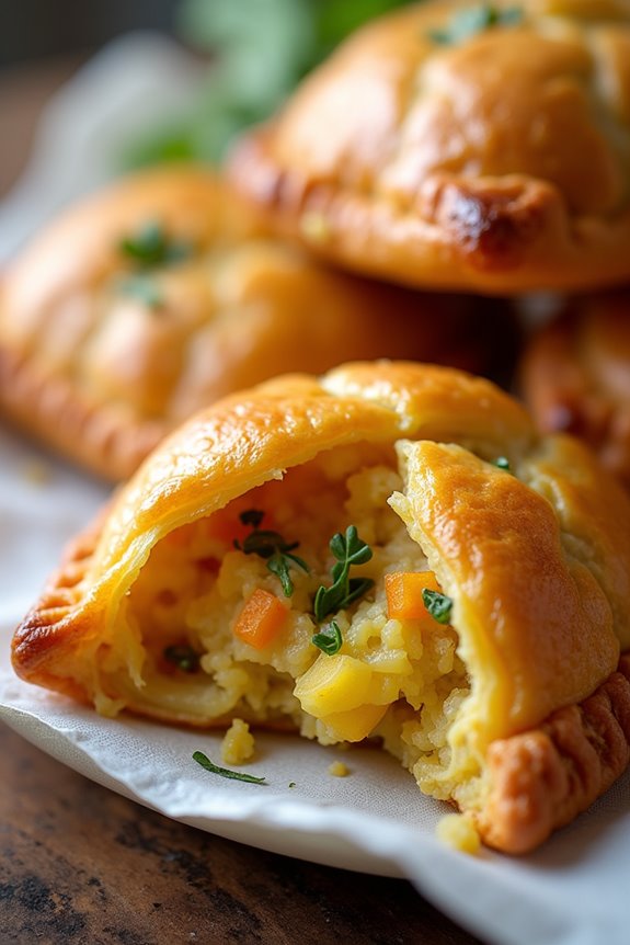 savory curried potato pastries