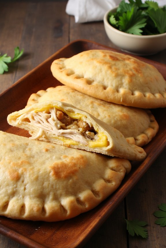 savory empanadas with aji de gallina