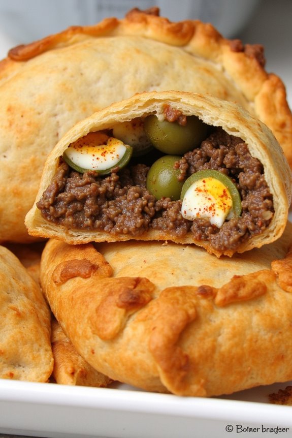 savory flaky beef pastries