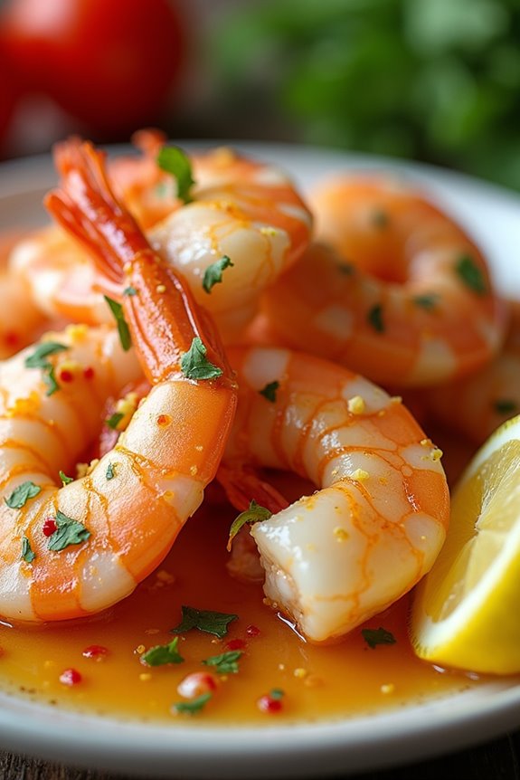 savory garlic prawns delight