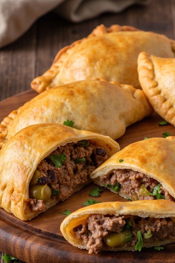 savory lamb filled pastries
