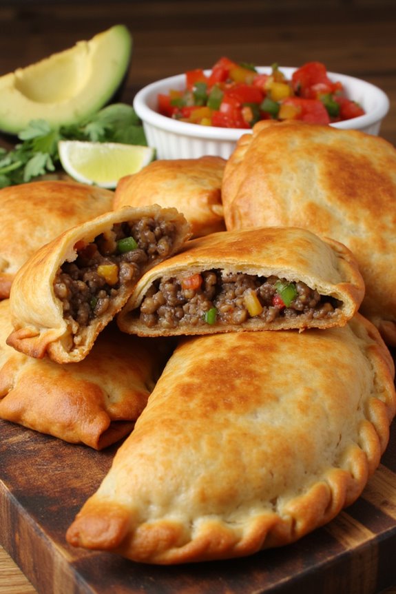 savory lentil filled pastries