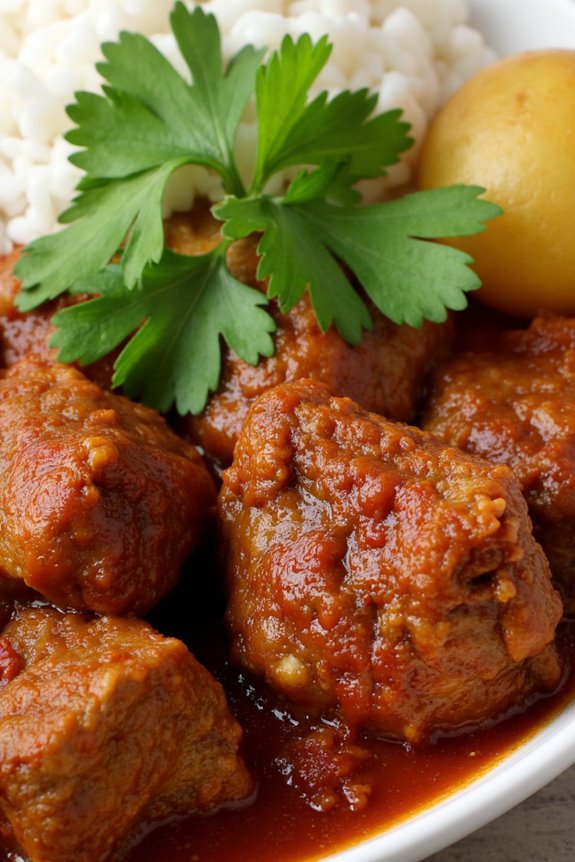 savory marinated pork stew