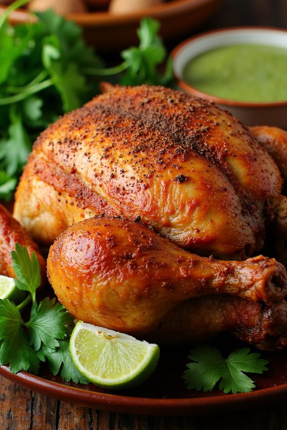 savory marinated rotisserie chicken