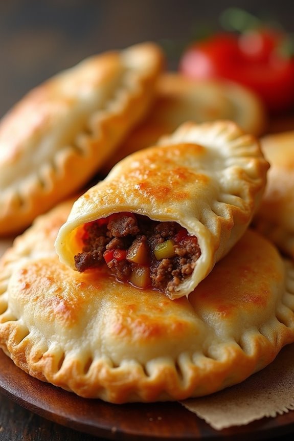 savory meat filled pastries