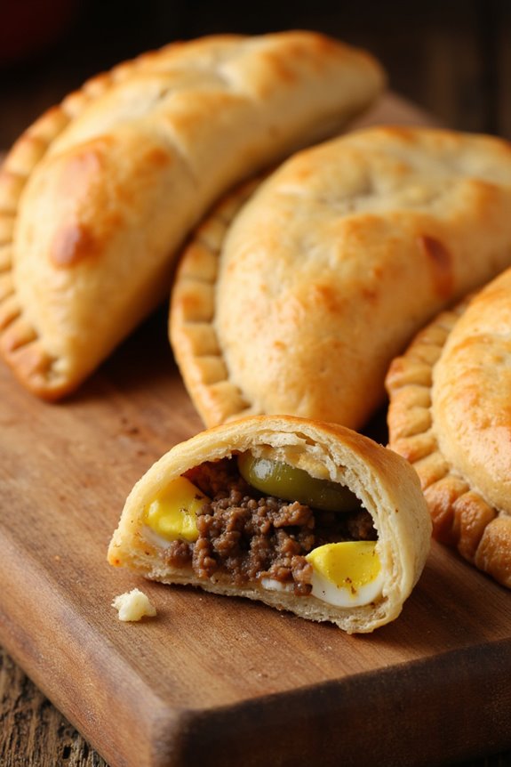 savory meat filled pastries