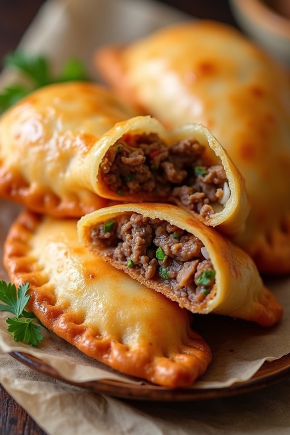 savory meat filled pastries recipe
