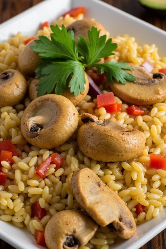 savory mushroom rice delight