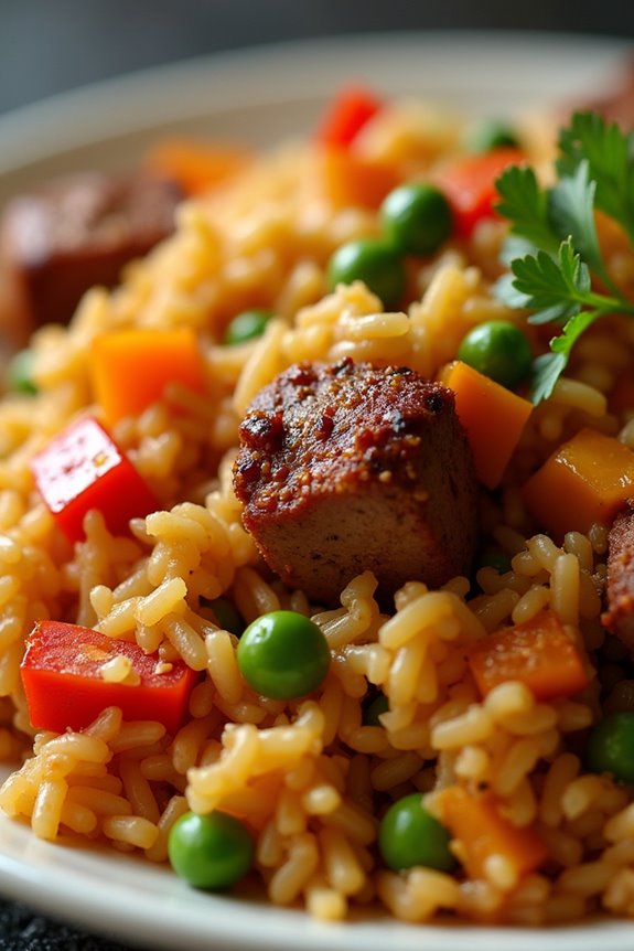 savory pork rice dish