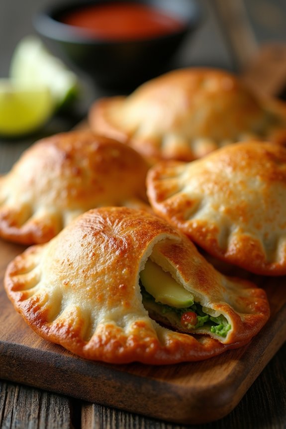 savory shrimp avocado pastries