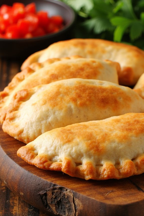 savory shrimp filled pastries