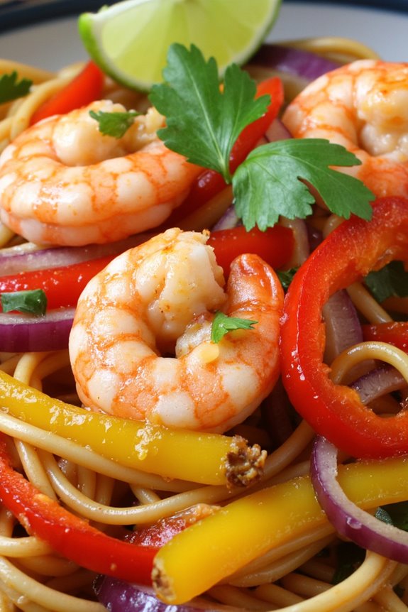 savory shrimp noodle delight