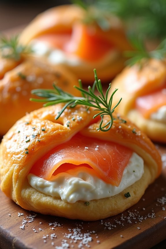 savory smoked salmon pastry