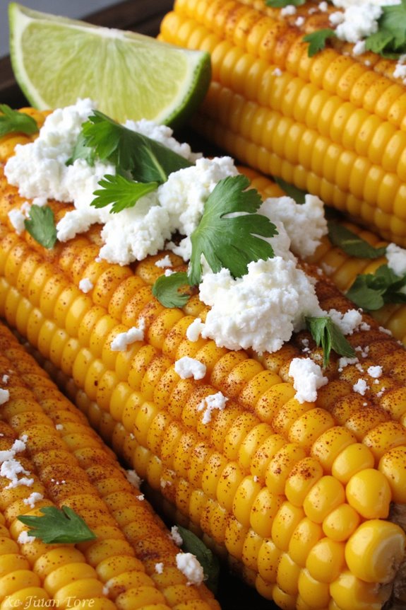 savory spicy roasted corn