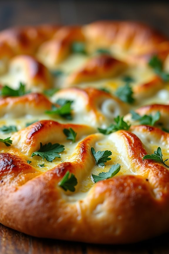 savory stuffed garlic bread