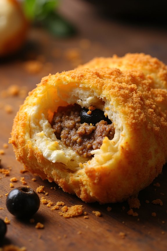 savory stuffed potato patties