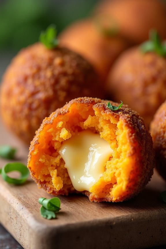 savory sweet potato cheese balls