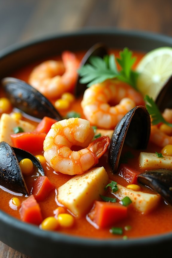 seafood rich comforting stew