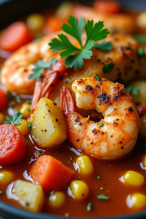 seafood twist on charquic n