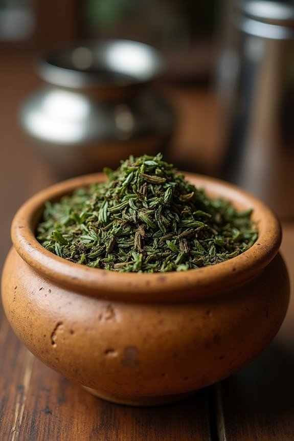 sharing warm herbal tea