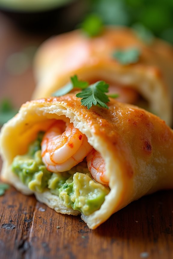 shrimp avocado empanada delight