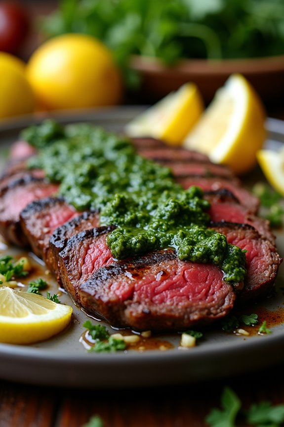 skirt steak with chimichurri