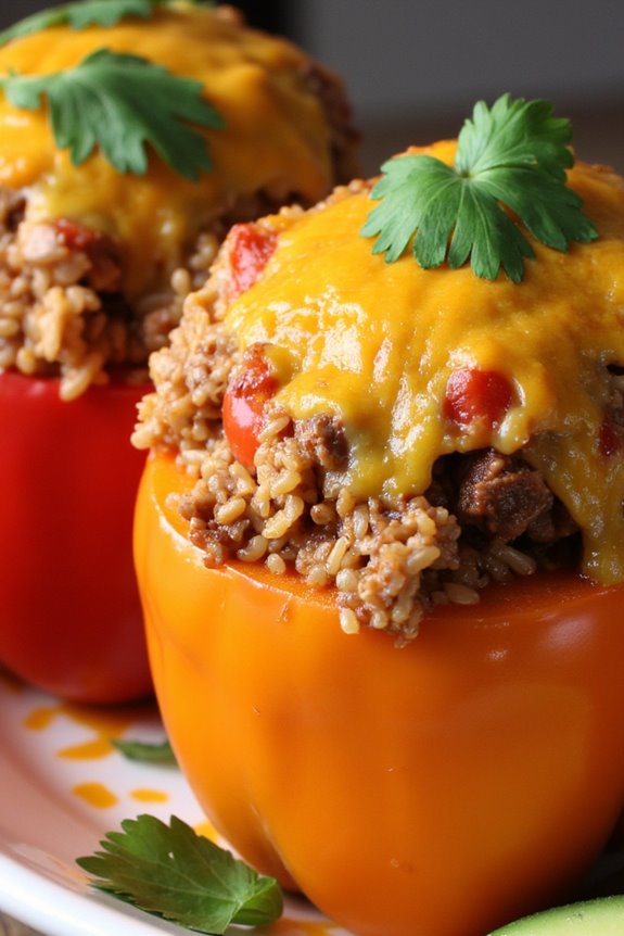smoky flavorful stuffed peppers