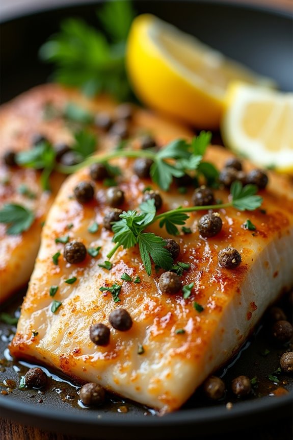 sole with garlic capers