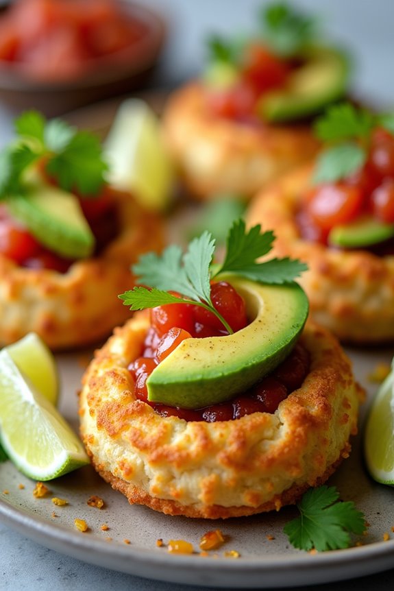 sopaipillas with avocado salsa