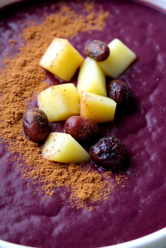 spiced peruvian purple corn dessert