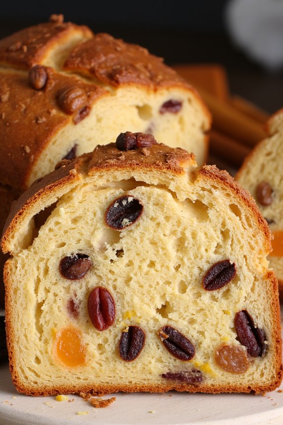 spiced rum holiday bread