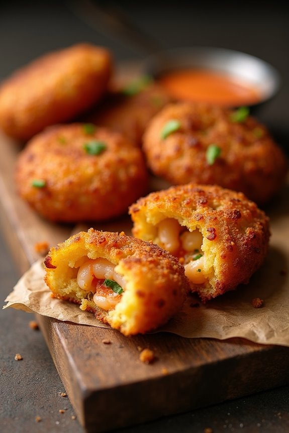 spicy black eyed pea fritters