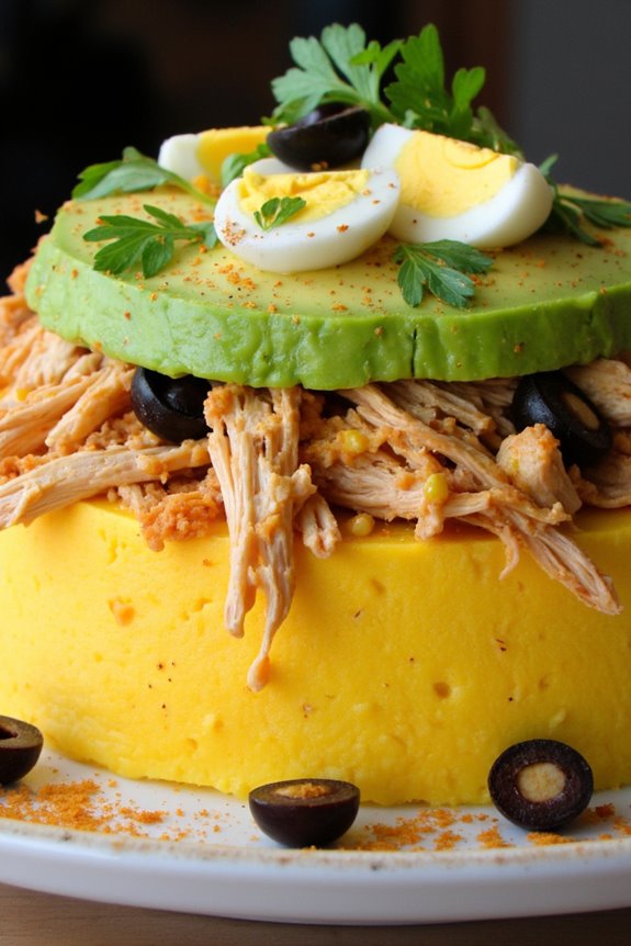spicy chicken causa recipe