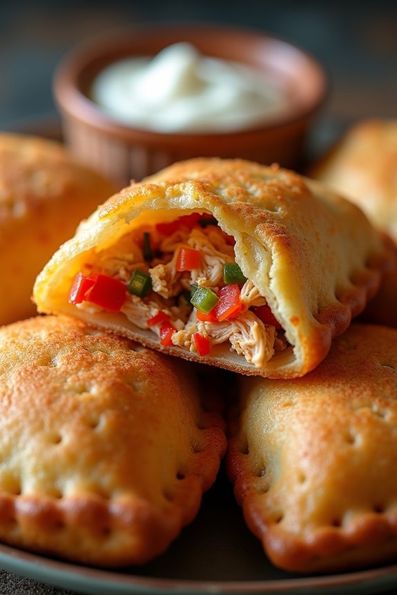 spicy chicken filled sopaipillas recipe