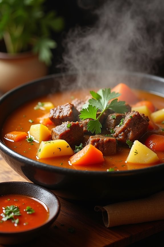 spicy colombian beef rib soup